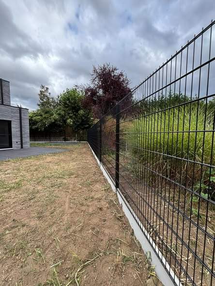 Staalmatten op betonplaat.